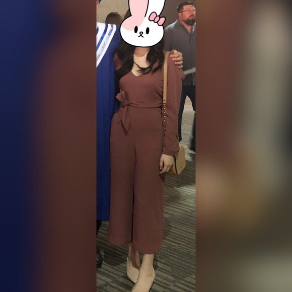 Aritzia Wilfred Ecoulement Jumpsuit in Dusty Rose Size 0 - Picture 3 of 5